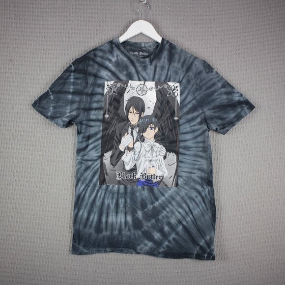 Black Butler Tie Dye Sebastian Wings Tee Large - Picture 1 of 8